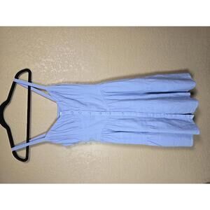 AND NOW THIS WOMENS SWEETHEART-NECK BUTTON CLEAN CHAMBRAY M